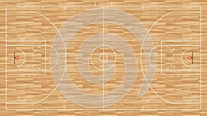 Basketball floor - regulation nba photo