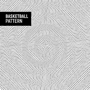 Basketball or football ball texture pattern black and white. Sport leather rubber surface background