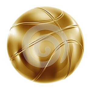Basketball in gold