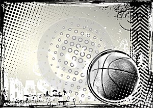 Basketball grunge background