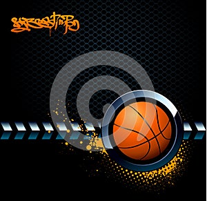 Basketball grunge background