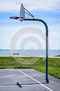Basketball half court