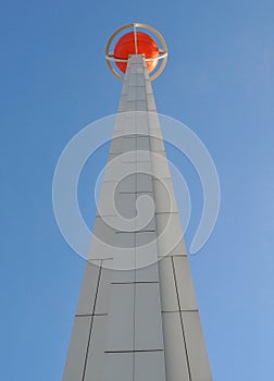 Basketball hall of fame landmark. photo