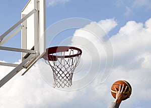 Basketball hoop photo