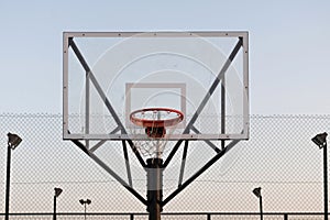 Basketball hoop.