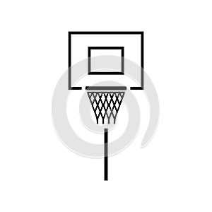 Basketball hoop vector icon