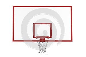 Basketball hoop isolated