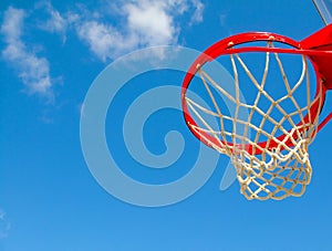 Basketball hoop and net