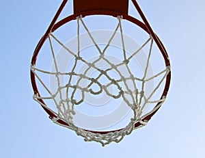 Basketball hoop with net