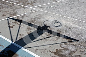 Basketball Hoop Shadow