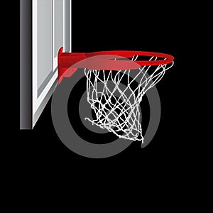 Basketball hoop vector photo