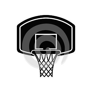 basketball hoop. Vector illustration decorative design