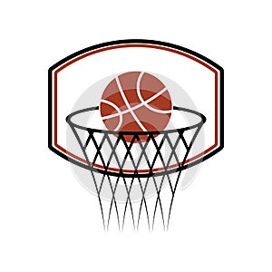 Basketball icon design template vector isolated illustration