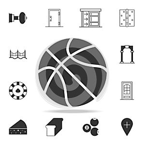 basketball icon. Detailed set of web icons and signs. Premium graphic design. One of the collection icons for websites, web design