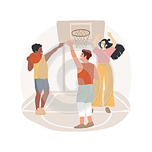 Basketball isolated cartoon vector illustration