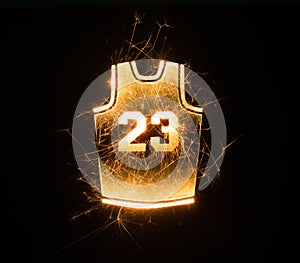 Basketball jersey 23 in sparks