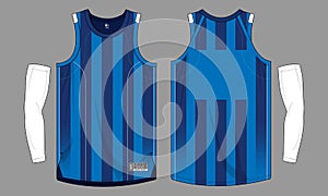 Basketball jersey uniform template mockup isolated