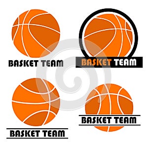 Basketball logo set