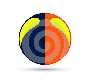 Basketball logo vector icon for streetball championship tournament, school or college team league. Vector flat basket ball.