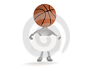 Basketball man 3D namecard