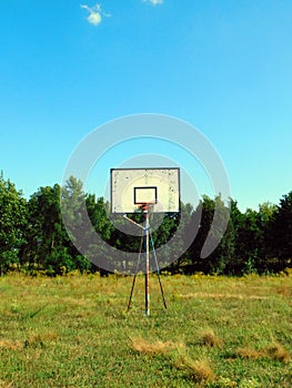 basketball court in rural Zamora province photo