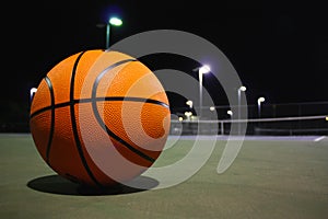 Basketball at night