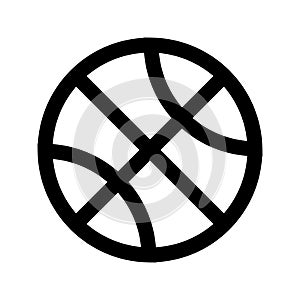 Basketball Outline Style Icon