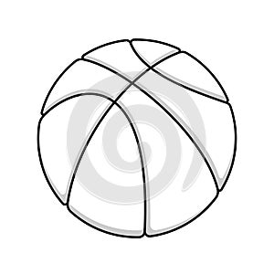 Basketball outline symbol