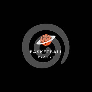 Basketball Planet for Sport Store Club Team Logo Design Vector