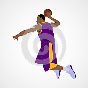 Basketball player, ball