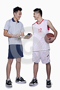 Basketball Player and Coach