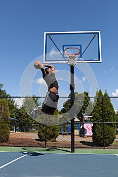 Basketball Player Dunking