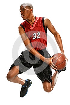 Basketball Player Dunking Ball