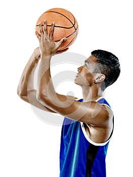Basketball player man Isolated