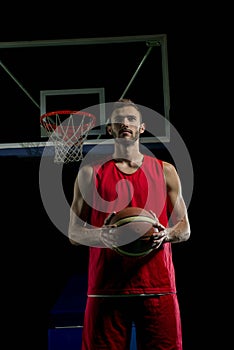 Basketball player portrait