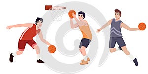 Basketball player set