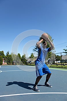 Basketball Player Shooting