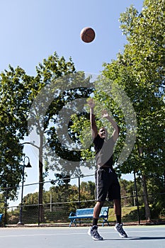 Basketball Player Shooting