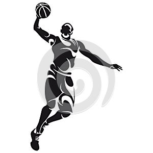 Basketball player, silhouette