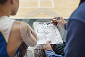 Basketball Player Sport Game Plan Tactics Concept