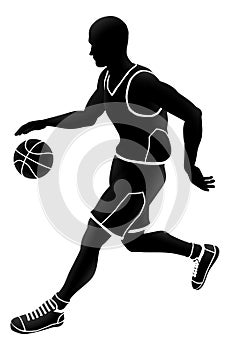 Basketball Player Sports Silhouette