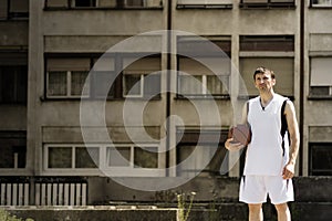 Basketball player at the street