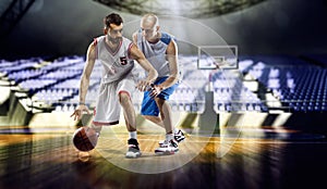 Basketball players photo