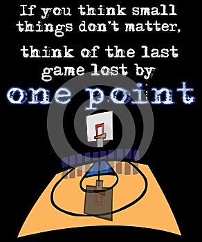 Basketball quote sports graphic