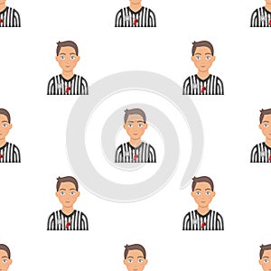 Basketball referee.Basketball pattern icon in cartoon style vector symbol stock illustration web.