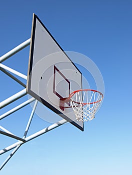 Basketball rim and net