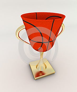 Basketball's award cup