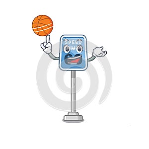 With basketball speed limit with the character shape