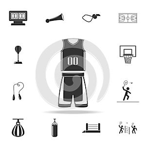 basketball sport unoform icon. Detailed set of athletes and accessories icons. Premium quality graphic design. One of the collecti