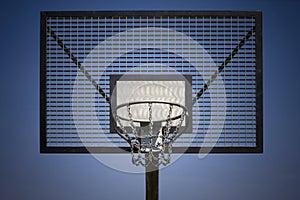 Basketball steel backboard